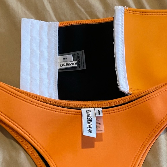 Hoaka orange neoprene cheeky bikini bottom M - Picture 5 of 5